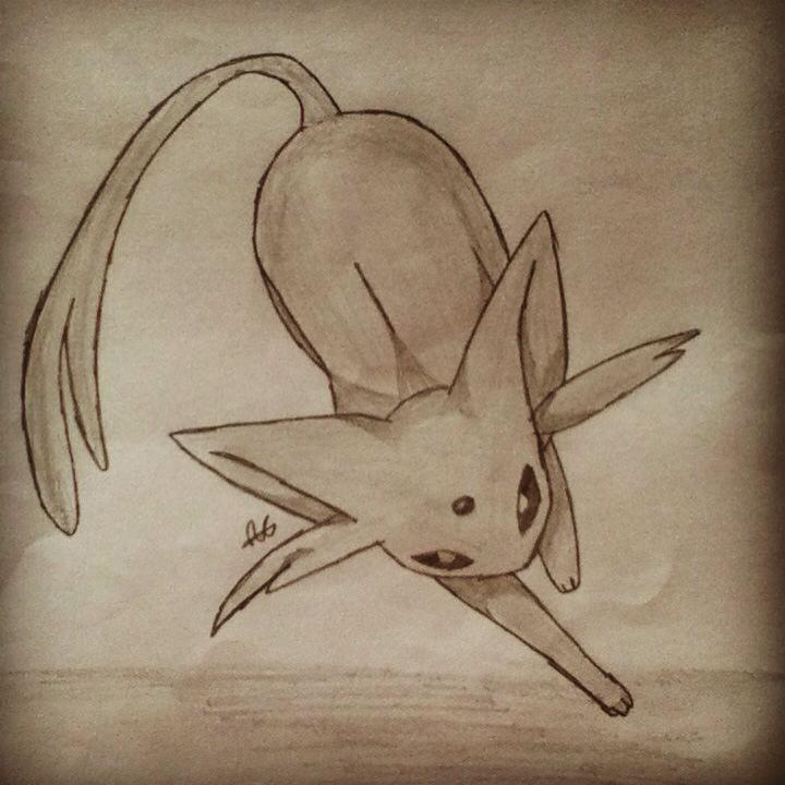 720x720 Espeon Pencil Drawing - Espeon Drawing