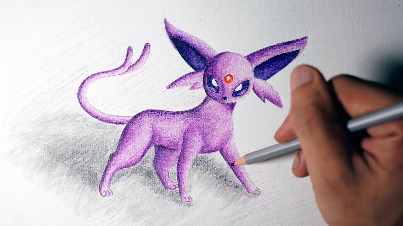 1280x720 eeveelutions - Espeon Drawing
