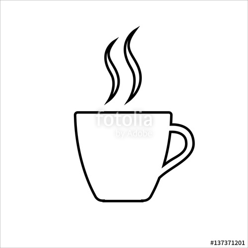 500x500 Drawn Coffee Espresso Cup - Espresso Drawing