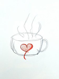 225x300 Espresso Drawings Fine Art America - Espresso Drawing