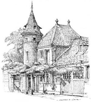 300x337 Pen And Ink Drawings - Estate Drawing