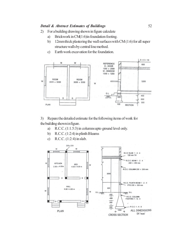 638x826 Estimating And Costing Book - Estimate Drawing