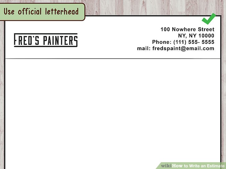 728x546 Ways To Write An Estimate - Estimate Drawing