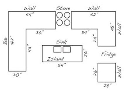 427x309 the stone company provider of granite, quartz solid surface - Estimate Drawing