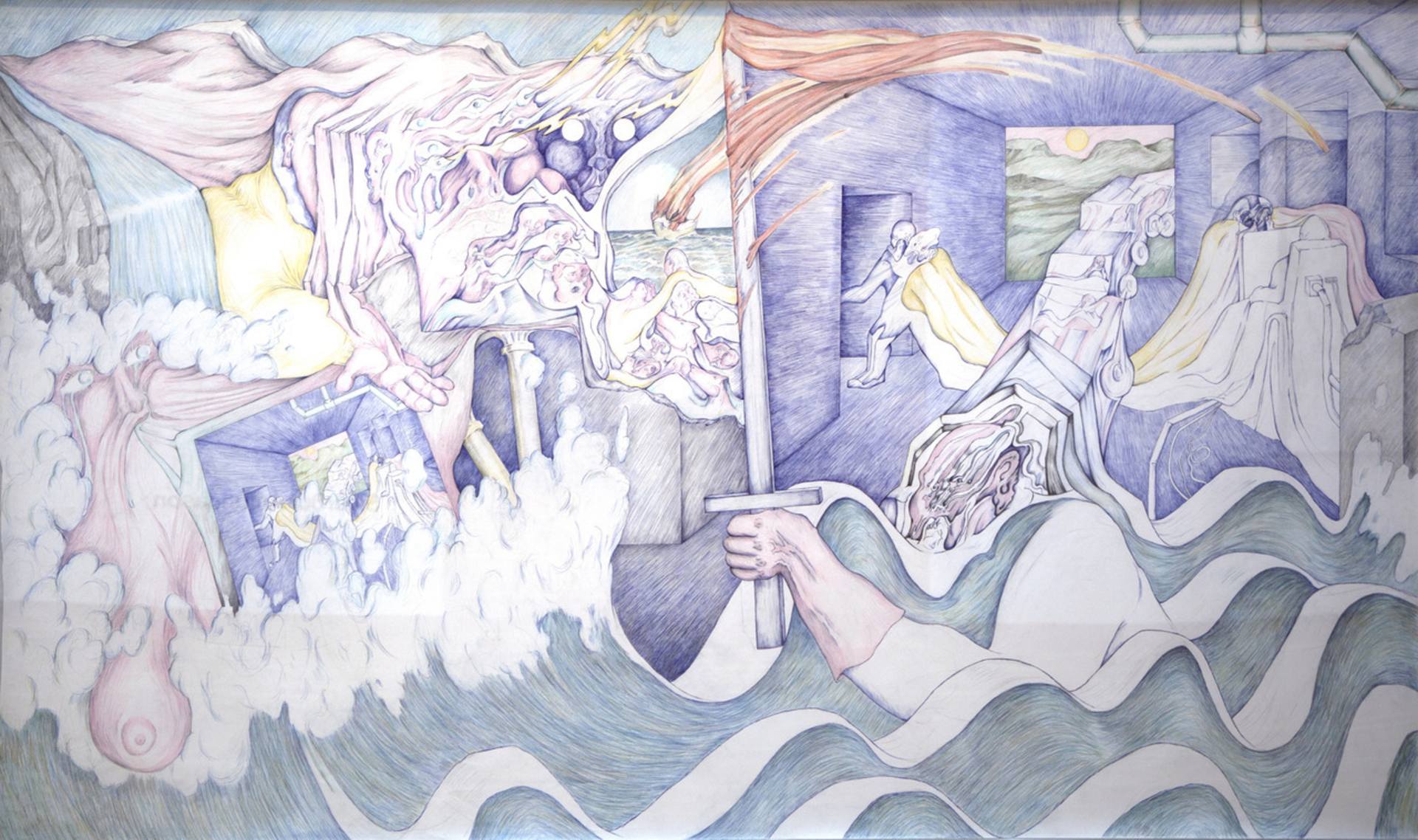 1920x1138 Drawing - Estuary Drawing