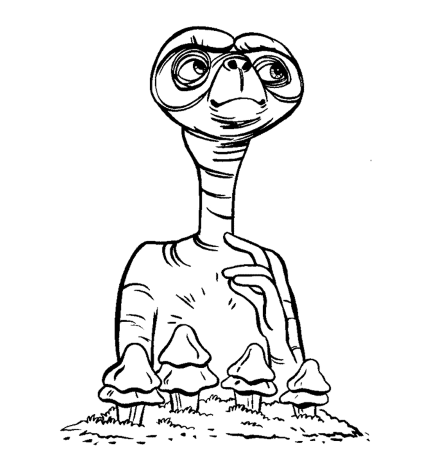 1375x1500 Et Drawing Cartoon For Free Download - Et Drawing