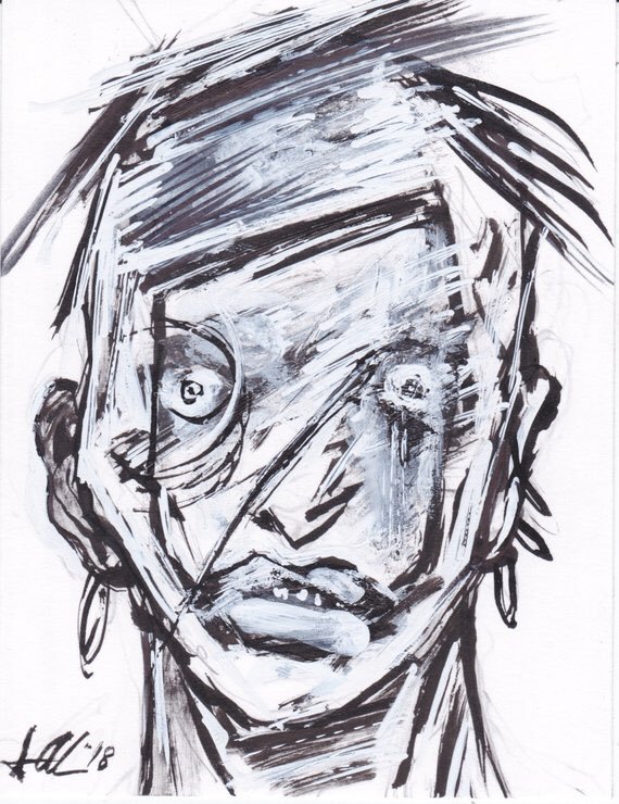 570x740 Sean Andress On Twitter Original Drawing Now On Sale In My Etsy - Etsy Drawings