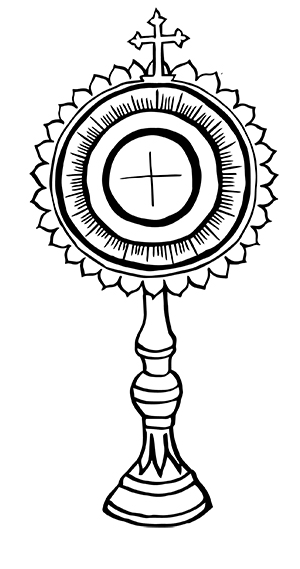 300x569 the catholic eucharist catholic extension - Eucharist Drawing