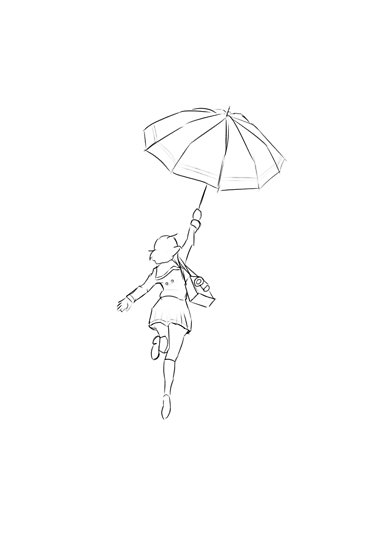 389x550 Hibike! Euphonium Kumiko Umbrella Posters - Euphonium Drawing