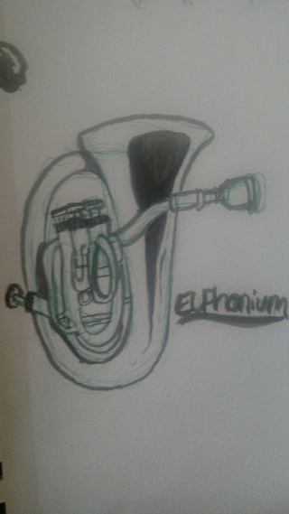 320x569 Euphonium Drawings On Paigeeworld Pictures Of Euphonium - Euphonium Drawing