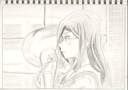 496x350 Asuka Senpai - Euphonium Drawing