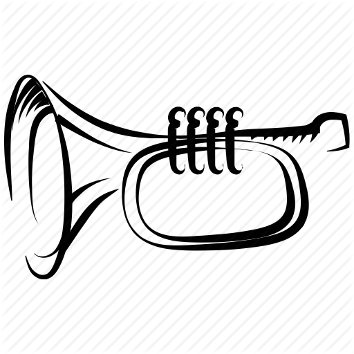 512x512 euphonium, french horn, horn, musical instrument, sax, trombone - Euphonium Drawing