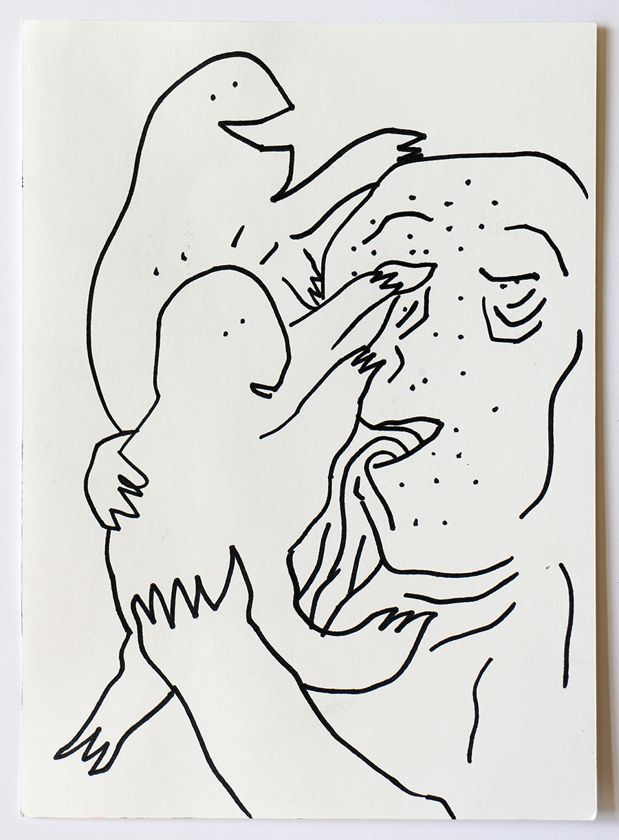 900x1221 adult with kids on the one thousand drawing pension plan - Euro Drawing