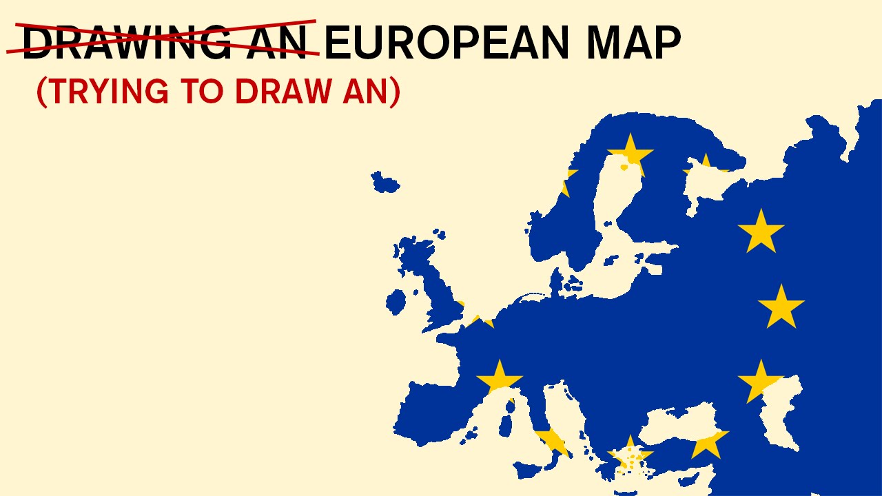 1280x720 Drawing An European Map From My Memory The Map - Europe Map Drawing