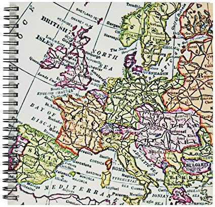 425x409 Db Vintage European Map Of Western - Europe Map Drawing