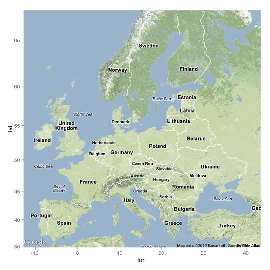 550x550 Maps In R Introduction - Europe Map Drawing
