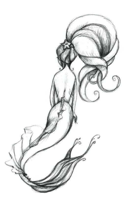 538x800 drawing of a mermaid eve drawing mermaids step - Eve Drawing