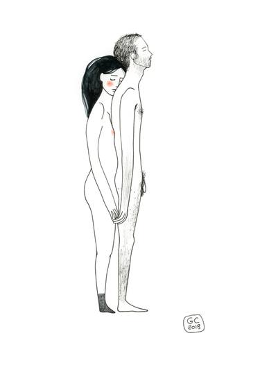 375x536 birthday adam eve series original drawing - Eve Drawing