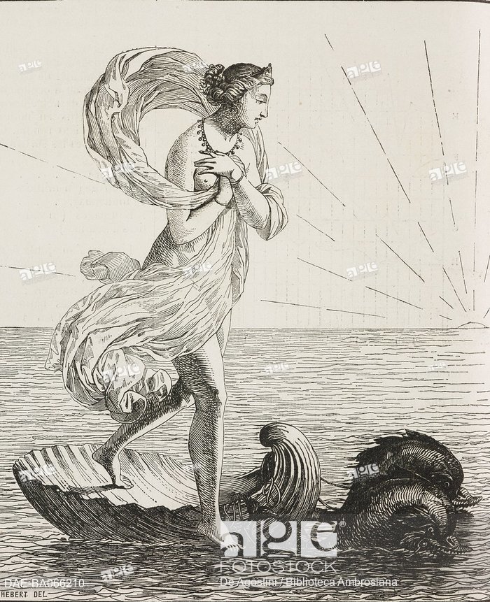 700x861 Thetis, In The Evening, Drawing - Evening Drawing