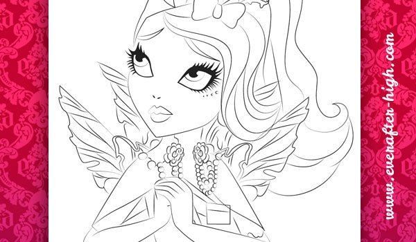 600x350 ever after high coloring pages ever after high - Ever After High Drawings