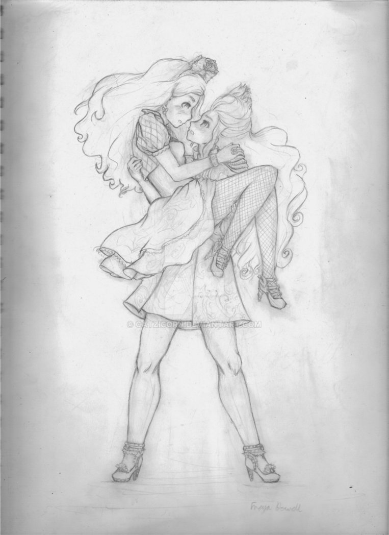 763x1048 Ever After High Darling And Apple - Ever After High Drawings