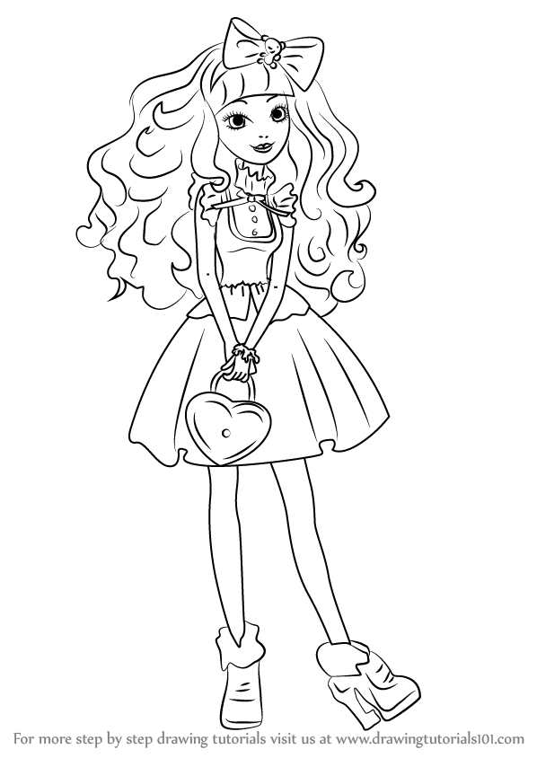 598x844 Learn How To Draw Blondie Lockes From Ever After High - Ever After High Drawings