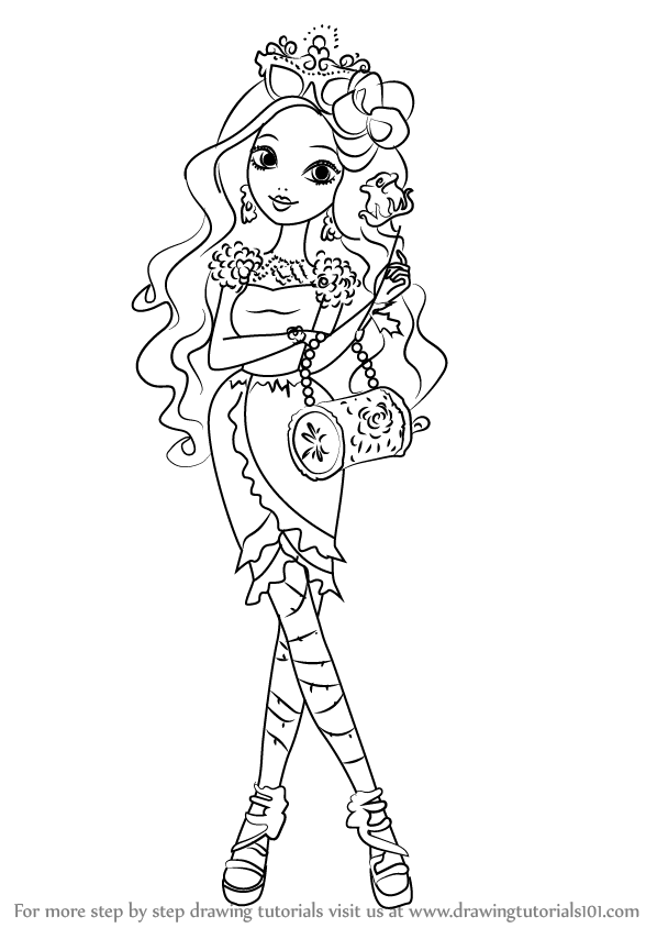 598x844 Learn How To Draw Briar Beauty From Ever After High - Ever After High Drawings