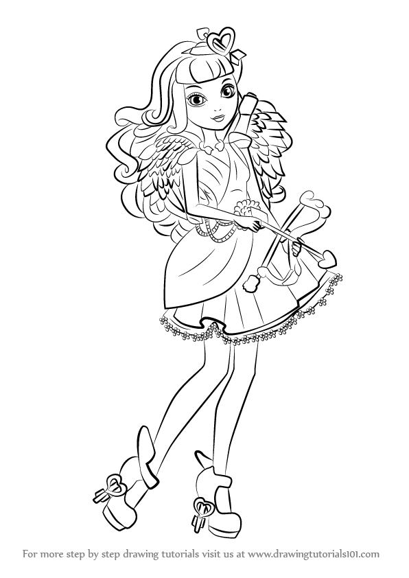 596x842 Learn How To Draw C A Cupid From Ever After High - Ever After High Drawings