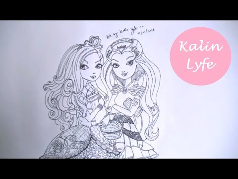 480x360 How To Draw Raven Queen Apple White - Ever After High Drawings