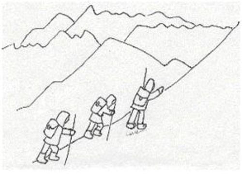 500x362 Mountains Oceans - Everest Drawing