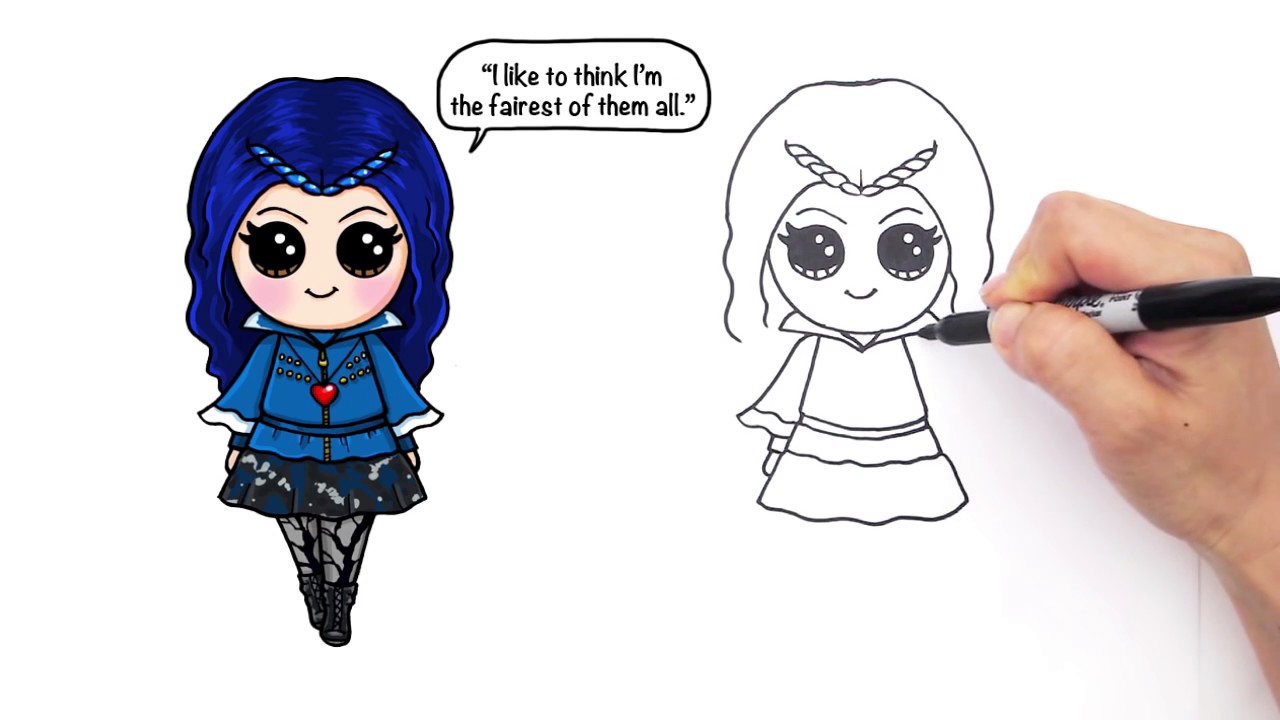 1280x720 Full Hd - Evie Descendants Drawing