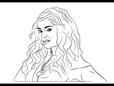 480x360 How To Draw Evie From Descendants - Evie Descendants Drawing