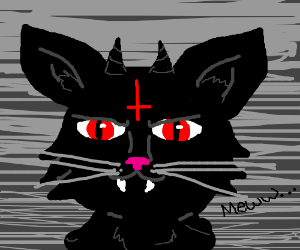 300x250 An Evil Cat Drawing - Evil Cat Drawing