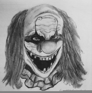 297x300 Evil Clowns Drawings Free Images - Evil Clown Drawings