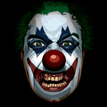 360x360 Evil Clowns Scary Website - Evil Clown Face Drawings