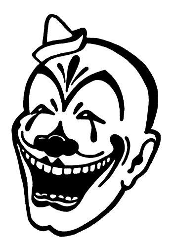 350x490 Huge Collection Of 'evil Clown Clipart' Download More Than - Evil Clown Face Drawings