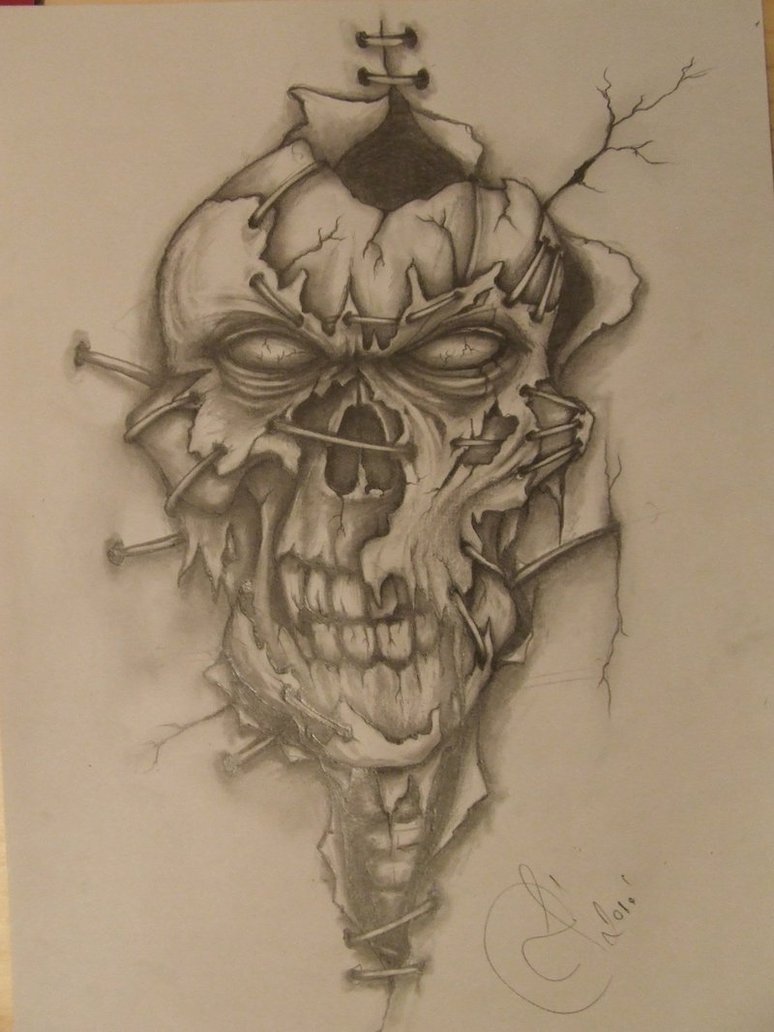 774x1032 Evil Demon Face Drawings - Evil Demon Drawings