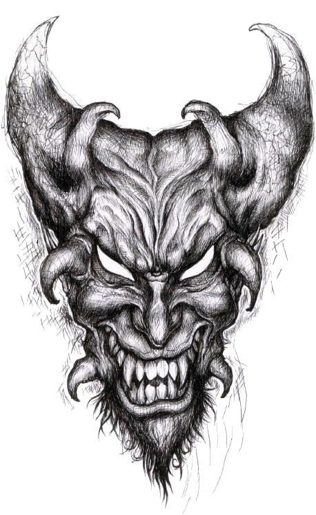 458x745 Image Result For Evil Demon Coloring Pages Draw Scary Demon - Evil Demon Drawings
