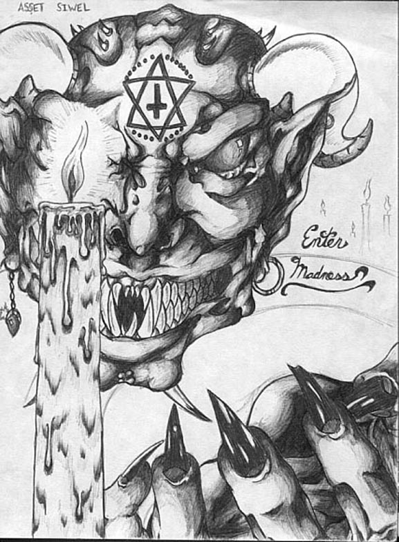 577x784 Space Drawing Demon For Free Download - Evil Demon Drawings