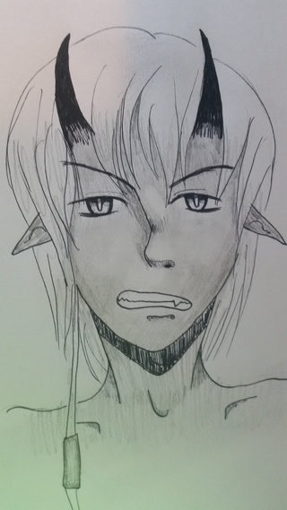 320x569 Demon Person Thing Idk Just Doodling Xd - Evil Demon Drawings