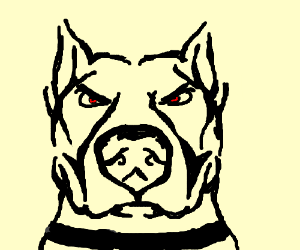 300x250 Evil Dog Drawing - Evil Dog Drawing