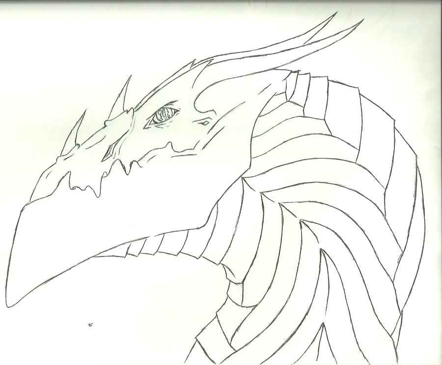 900x743 Evil Dragon Head Shot - Evil Dragon Drawing