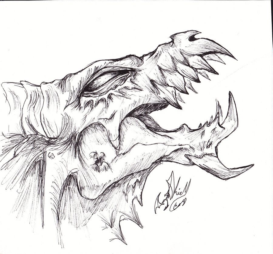 900x838 Evil Dragon - Evil Dragon Drawing