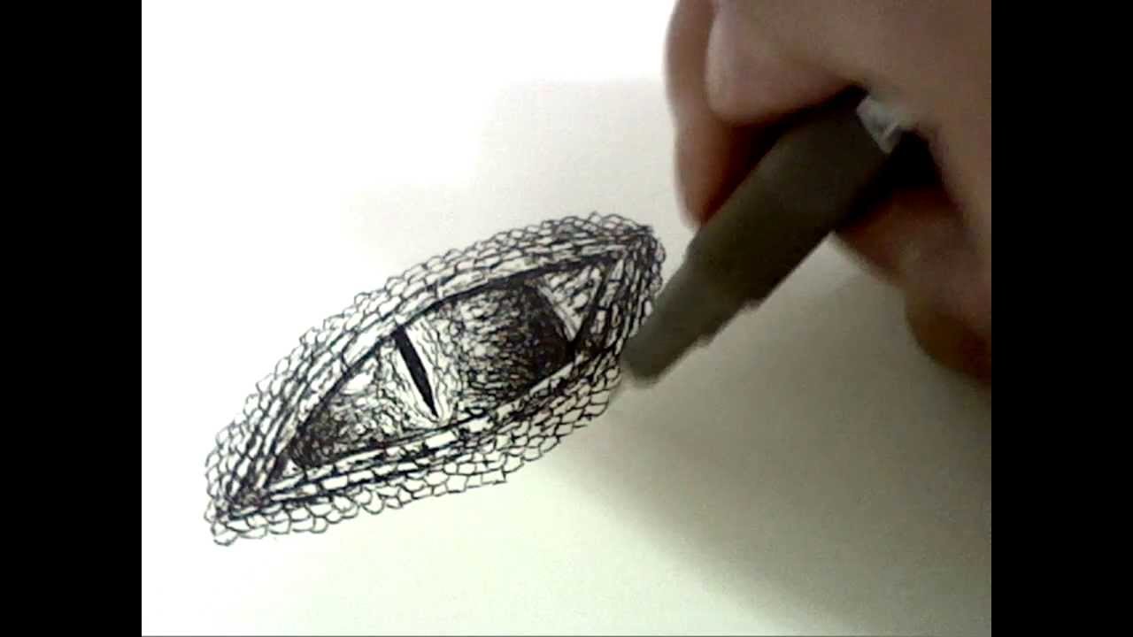 1280x720 How To Draw Dragon Eyes - Evil Dragon Drawing