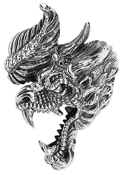 407x575 Etnox Premium Evil Dragon Ring Jewellery - Evil Dragon Drawing