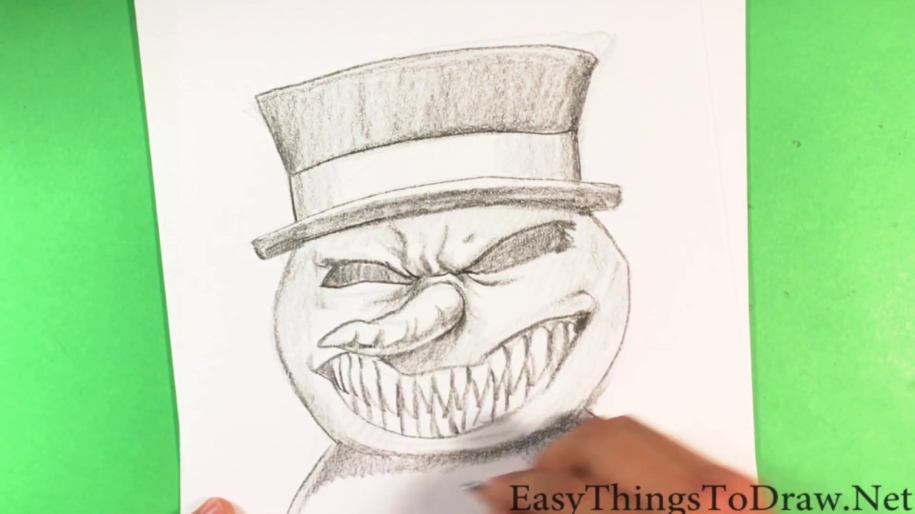 1280x720 Drawing Evil Snowman - Evil Drawings