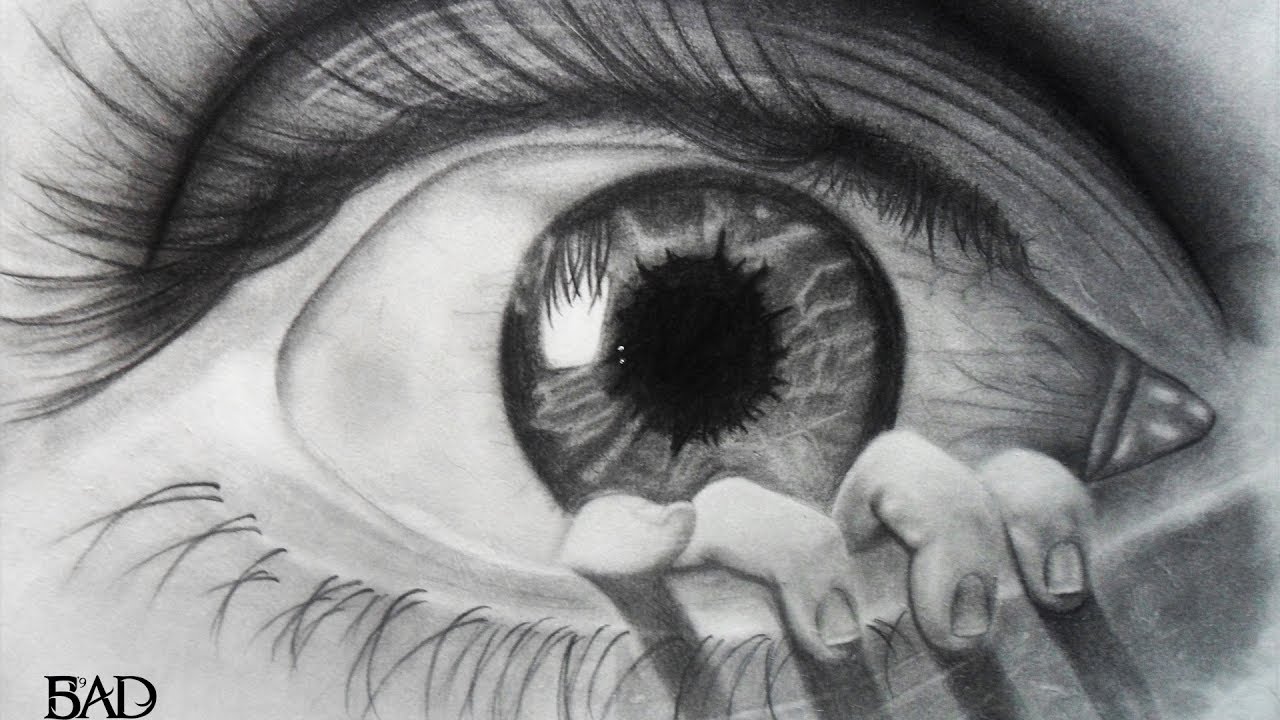 1280x720 Drawing Timelapse Speed Drawing Possessed Creepy Eye Drawing - Evil Drawings