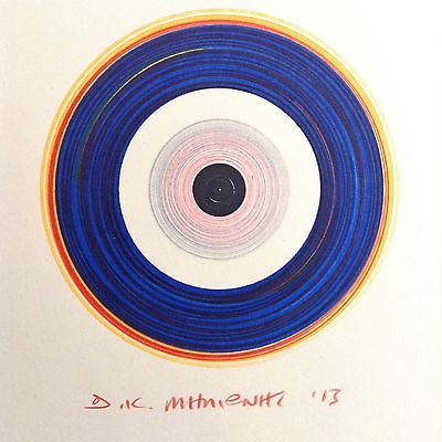 400x400 Dimitris C Milionis Greek Evil Eye Signed Pigment Inks Drawing - Evil Eye Drawing