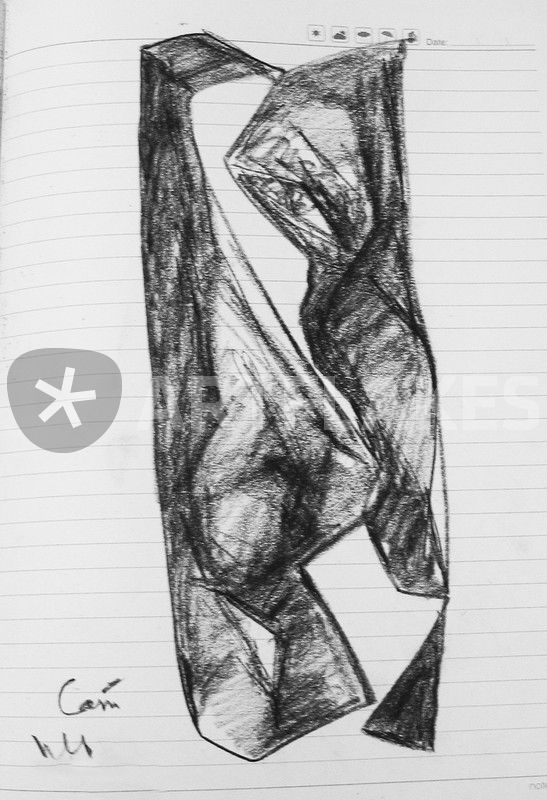 547x800 Evil Face Drawing Art Prints And Posters - Evil Face Drawing