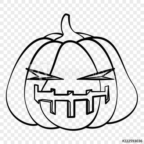 500x500 evil face halloween pumpkin emotion outline drawing for laser - Evil Face Drawing